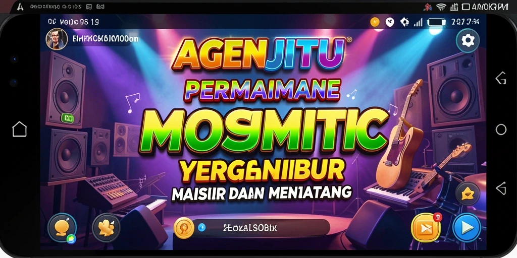 Tampilan gameplay seru dari AGENJITU yang penuh warna.