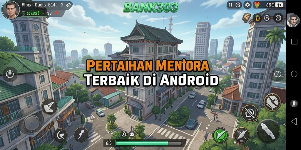 Tampilan grafis menarik dari gameplay BANK303 Tower Defense.