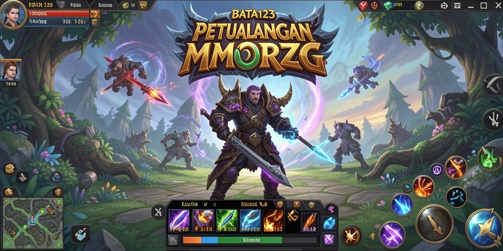 Tampilan menakjubkan dari dunia <strong>BATA123</strong> dalam gameplay MMORPG.