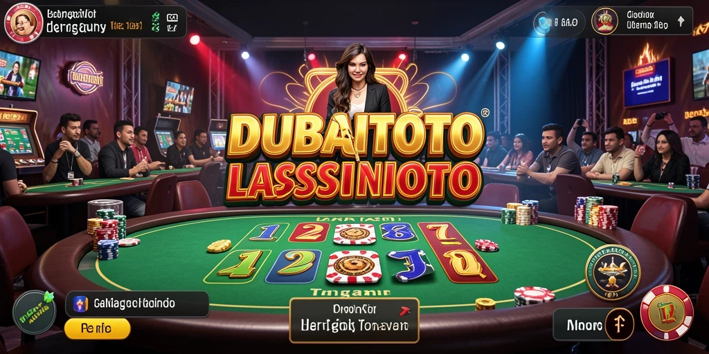 Tampilan gameplay DUBAITOTO yang mendebarkan dalam sesi Live Casino.