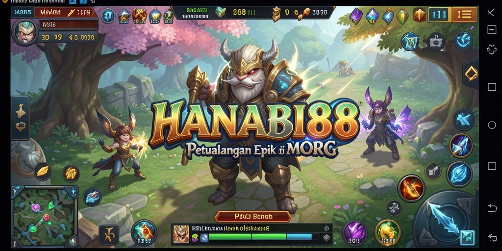 Screenshot utama HANABI88 menampilkan aksi spektakuler dalam dunia MMORPG.