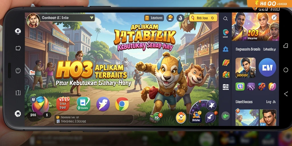 Tampilan utama HO3 dengan antarmuka pengguna yang sederhana dan fungsional.