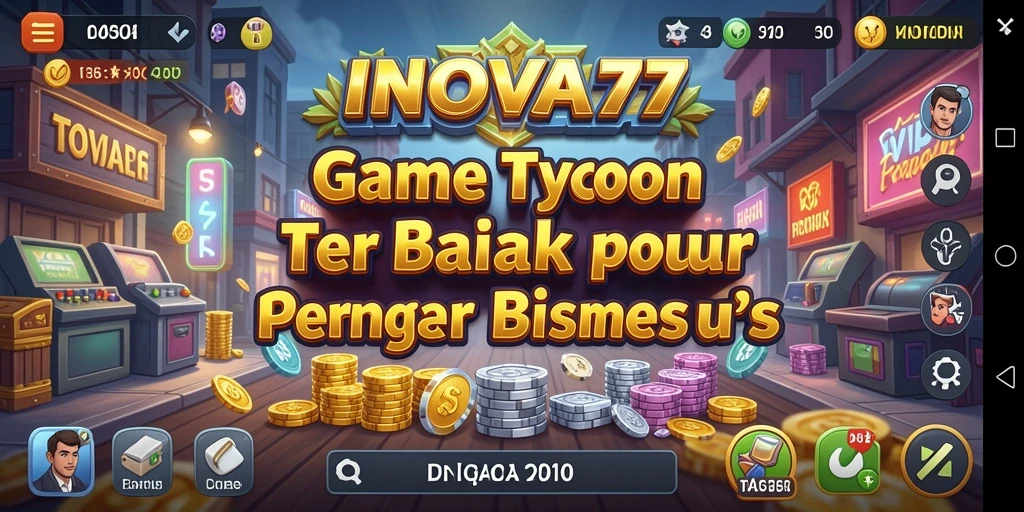 Tampilan menarik dari gameplay Tycoon INOVA77.
