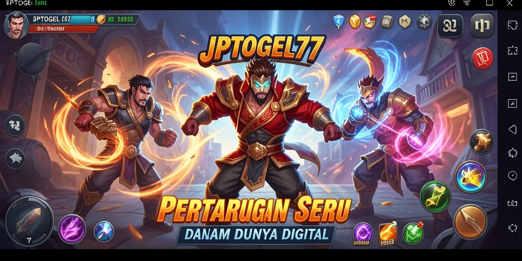 Tangkapan layar aksi pertarungan seru di JPTOGEL77.