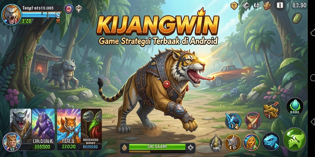 Tampilan gameplay menarik KIJANGWIN yang menampilkan aksi pertempuran.