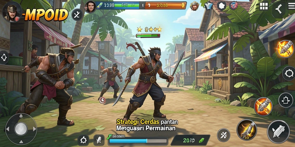 Tangkapan layar MPOID menampilkan pertempuran mendebarkan dengan strategi yang dinamis.