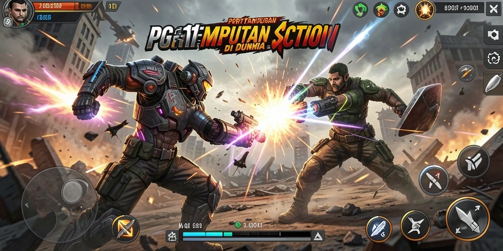 Menampilkan aksi seru dari gameplay PG11 yang mendebarkan.