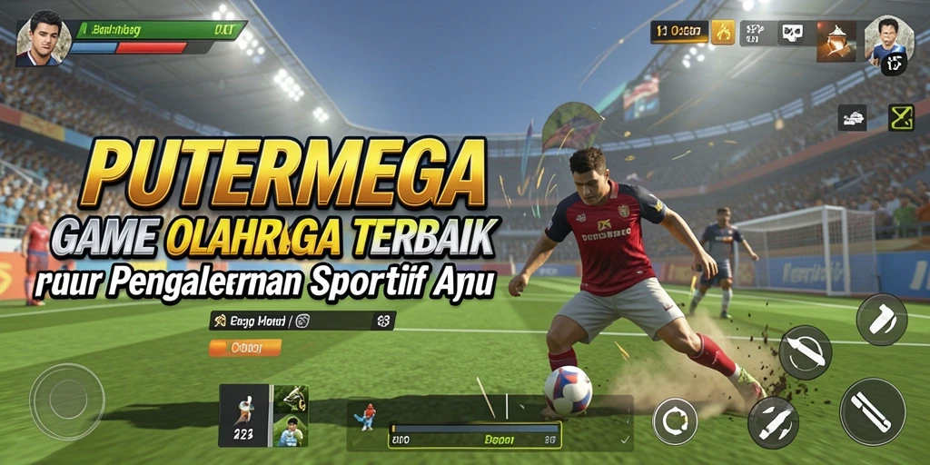 Screenshot utama menunjukkan gameplay seru dari PUTERMEGA.