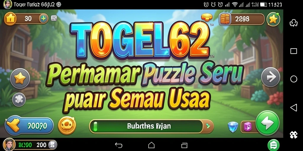 Screenshot gameplay TOGEL62 menampilkan puzzle yang menarik dan menantang.
