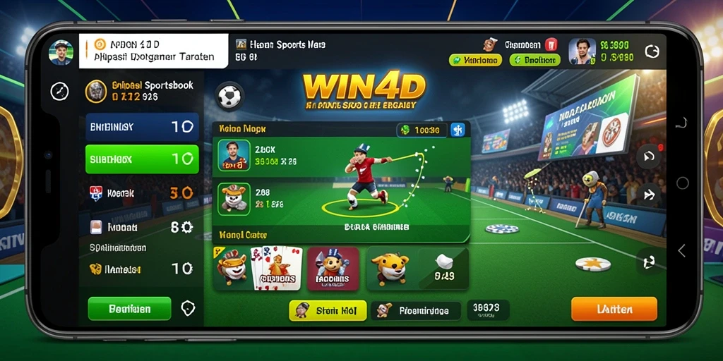 Tampilan gameplay menarik dari aplikasi Sportsbook WIN4D.