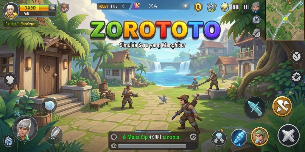 Screenshot gameplay ZOROTOTO menampilkan simulasi yang mengasyikkan.